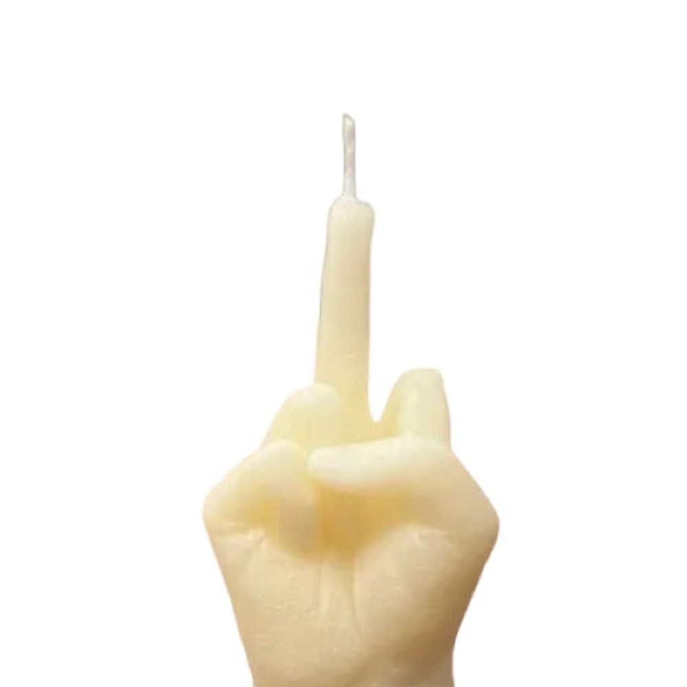 Middle finger Candle